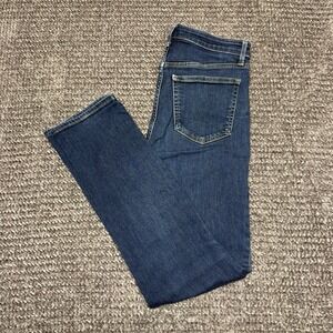GAP Womens Jeans Size 6R 28 Dark Wash Blue Classic Straight High Rise